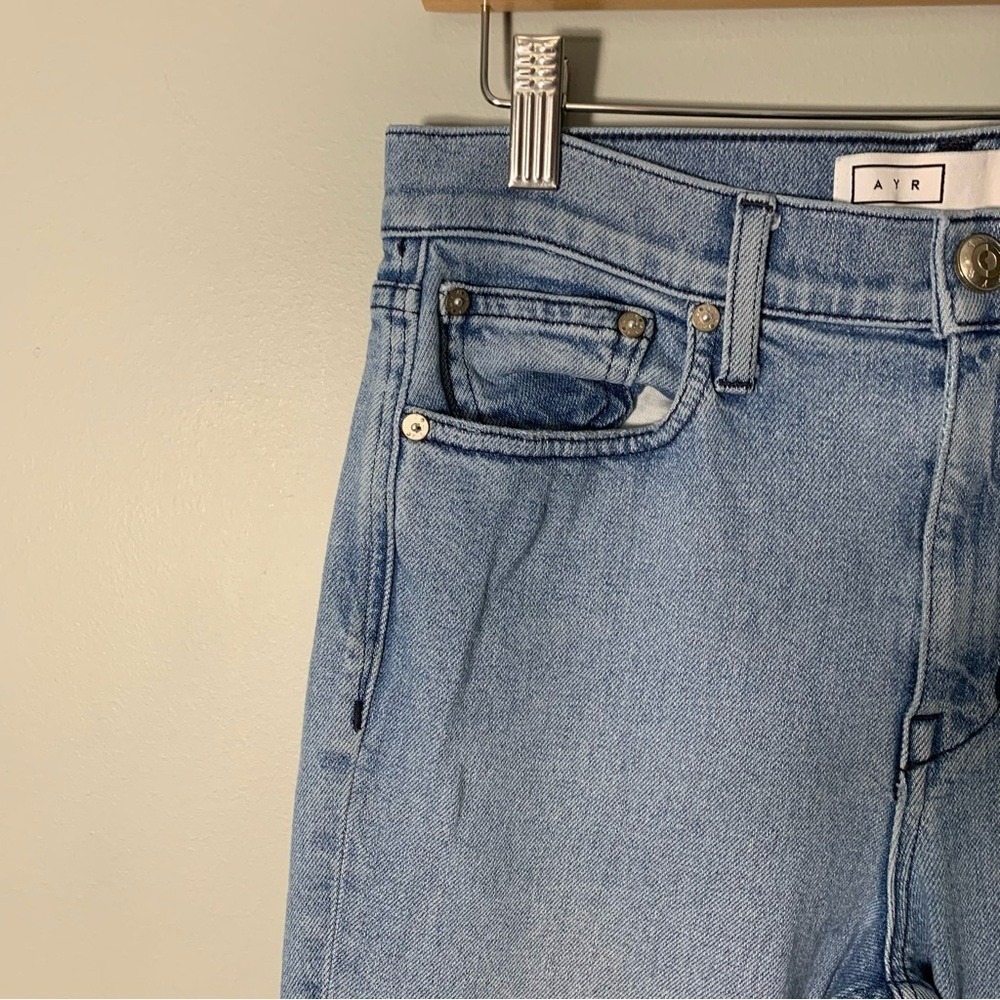 AYR The Bomb Jeans Light Wash High Rise Straight Leg‎ Denim Blue W 28 - Picture 3 of 14